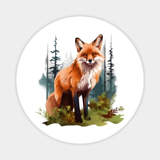 Forest Foxes Magnet